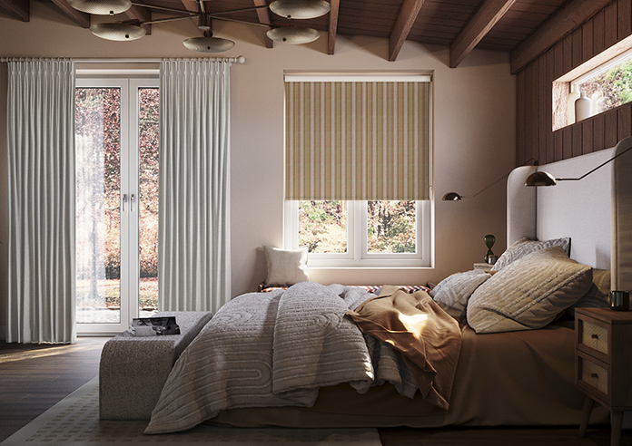 Form Striped, Sandy Tan - Roller Blind - Image 3